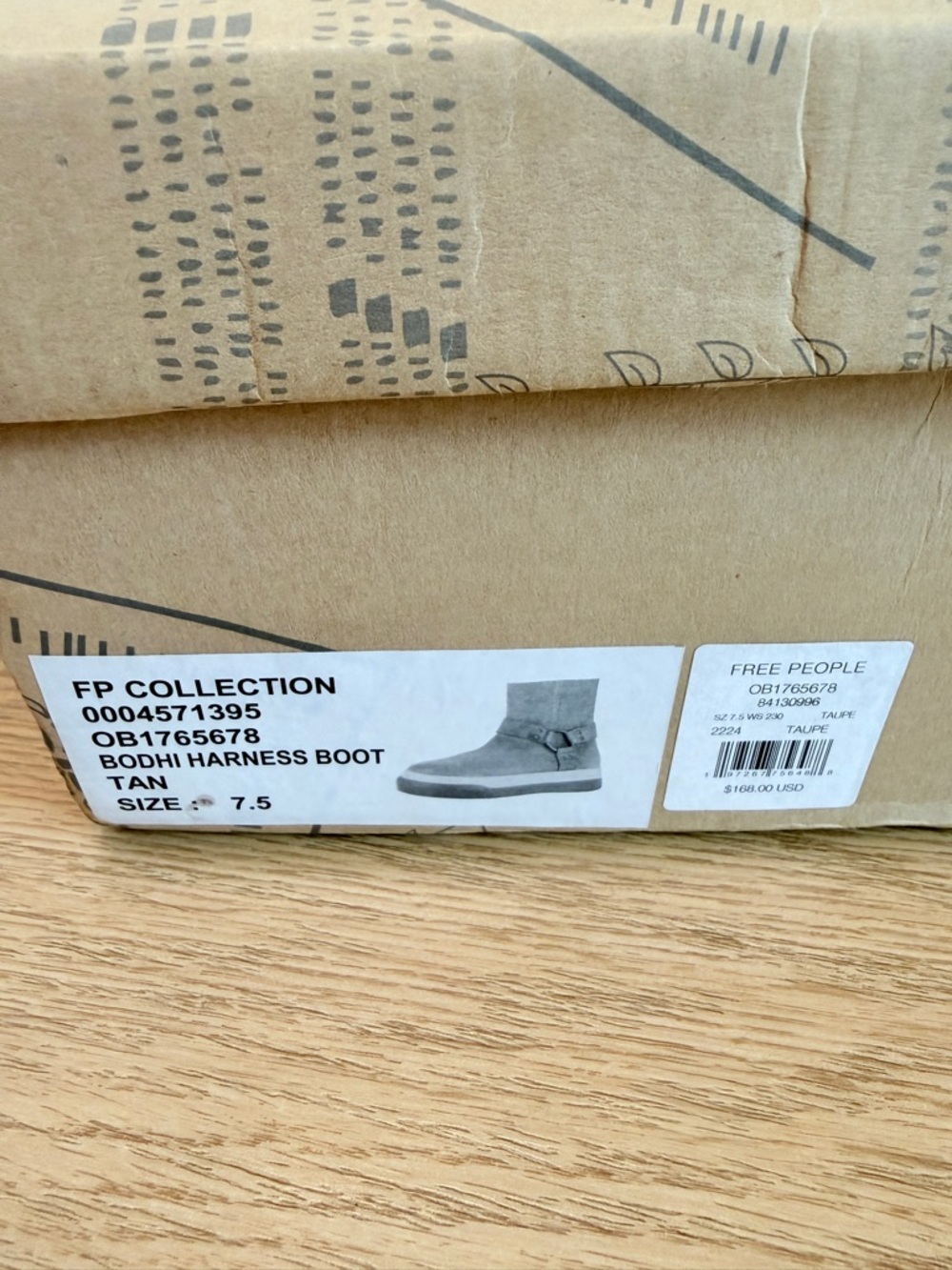 Free People Bodhi Harness Bootie 7.5 Tan Suede Sneaker Boot NEW - Picture 7 of 7